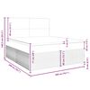 vidaXL Sommier &agrave; lattes de lit avec matelas Bleu 200x200 cm Tissu