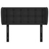 vidaXL T&ecirc;te de lit avec oreilles noir 103x23x78/88 cm similicuir