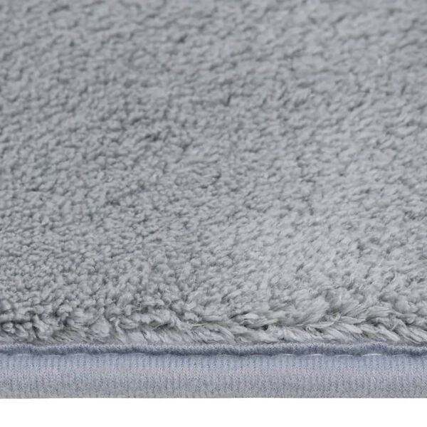 vidaXL Tapis peluche Gris 300x200 cm