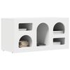 vidaXL Meuble TV Blanc 80 x 35 x 40 cm Bois d'ing&eacute;nierie