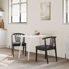 vidaXL Chaise de salle &agrave; manger 2 pcs Marron clair et noir