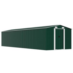 vidaXL Abri de jardin Vert 257x779x181 cm Acier galvanis&eacute;
