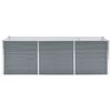 vidaXL Lit surélevé de jardin Acier galvanisé 240x80x77 cm Gris