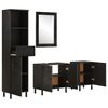 vidaXL Ensemble d'armoires de salle de bain 4 pcs bois manguier massif