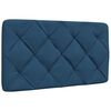 vidaXL Cadre de lit sans matelas bleu 90x200 cm tissu