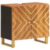 vidaXL Ensemble d'armoires de bain 5 pcs marron noir bois de manguier