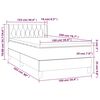 vidaXL Sommier &agrave; lattes de lit avec matelas Gris fonc&eacute; 100x200 cm