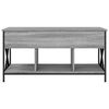 vidaXL Table basse sonoma gris 100x55x50 cm bois d'ing&eacute;nierie et m&eacute;tal