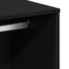 vidaXL Ensemble de table de maquillage LED avec tiroir Ch&ecirc;ne noir