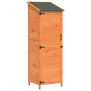vidaXL Abri de jardin Marron 59,5 x 56 x 176,5 cm Bois d'ing&eacute;nierie