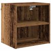 vidaXL Armoire suspendue avec stockage Bois ancien 40 x 29,5 x 40 cm