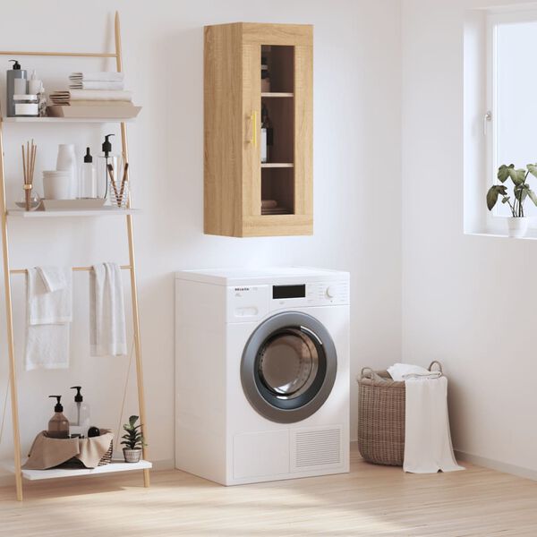 vidaXL Armoire murale ch&ecirc;ne sonoma 34,5x34x90 cm