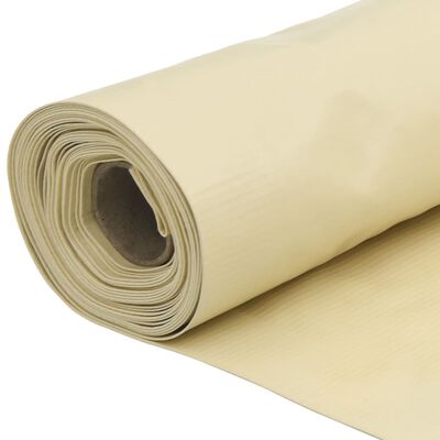 vidaXL Écran d'intimité de balcon crème 300x120 cm PVC