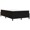 vidaXL Cadre de lit avec matelas Noir 120 x 200 cm tissu