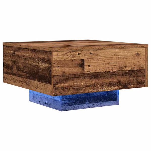 vidaXL Table basse Bois Ancien 55 x 55 x 31 cm Bois d'ing&eacute;nierie