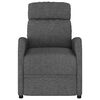vidaXL Fauteuil de massage inclinable Gris fonc&eacute; Tissu