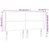 vidaXL T&ecirc;te de lit avec oreilles Cr&egrave;me 163x23x118/128 cm Similicuir