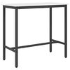 vidaXL table Blanc 100 x 50 x 91 cm Bois d'ing&eacute;nierie et acier