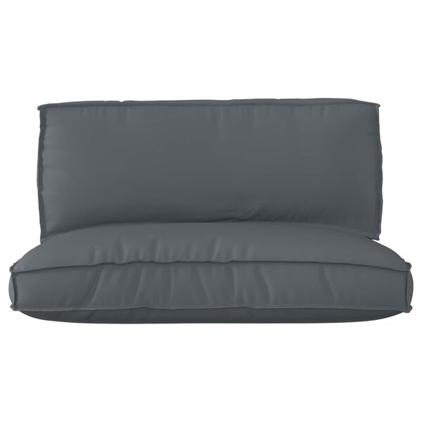 vidaXL Set de coussins de palette 2 pcs Anthracite Tissu Oxford