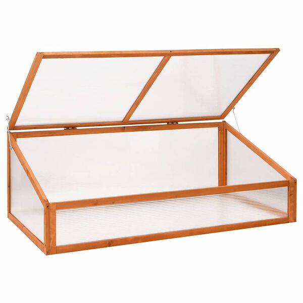 vidaXL Serre Orange 110x56x39 cm Bois de sapin