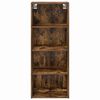 vidaXL Armoire suspendue avec stockage Ch&ecirc;ne fum&eacute; 40 x 29,5 x 100 cm