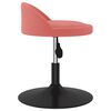 vidaXL Chaise pivotante de salle &agrave; manger Rose Velours