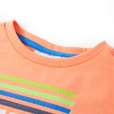 T-shirt pour enfants orange néon 92