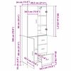 vidaXL Haut Armoire 2 pcs Ch&ecirc;ne artisanal Bois d'ing&eacute;nierie