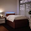 vidaXL Sommier &agrave; lattes de lit avec matelas rose 120x190 cm velours
