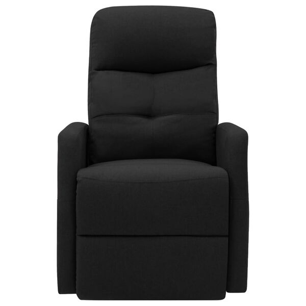 vidaXL Fauteuil de massage Noir Tissu