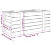 vidaXL Bo&icirc;te de rangement Marron miel 91x40,5x42 cm Bois massif pin