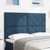 vidaXL T&ecirc;te de lit Bleu 160 cm tissu
