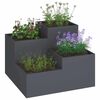 vidaXL Cache-pot de jardin Anthracite 80 x 80 x 60 cm Acier