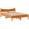 vidaXL Cadre de lit et t&ecirc;te de lit cire marron 140x200 cm bois de pin