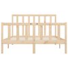 vidaXL Cadre de lit sans matelas 150x200 cm bois massif