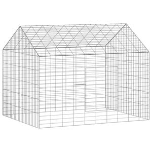 vidaXL Cage pour lapins Argent 100 x 78 x 78 cm Acier galvanis&eacute;