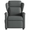vidaXL Fauteuil inclinable de massage en tissu gris fonc&eacute;