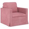 vidaXL Canap&eacute; 2 pcs Rose 198 x 78 x 80 cm Velours