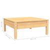 vidaXL Salon de jardin 3 pcs avec coussins gris Bois de pin massif