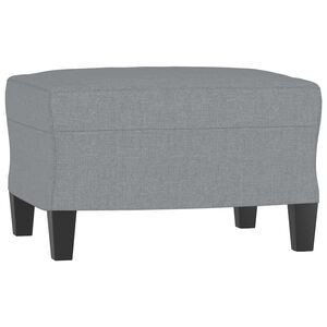 vidaXL Repose-pied Gris clair 60x50x41 cm Tissu