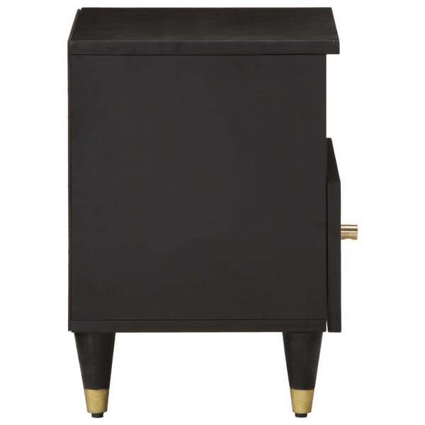 vidaXL Table de chevet 40x33x46 cm Bois de manguier solide