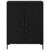 vidaXL Haut Armoire Ch&ecirc;ne noir 69,5 x 34 x 180 cm Bois d'ing&eacute;nierie