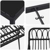 vidaXL Ensemble de salle &agrave; manger pour jardin 3 pcs Noir