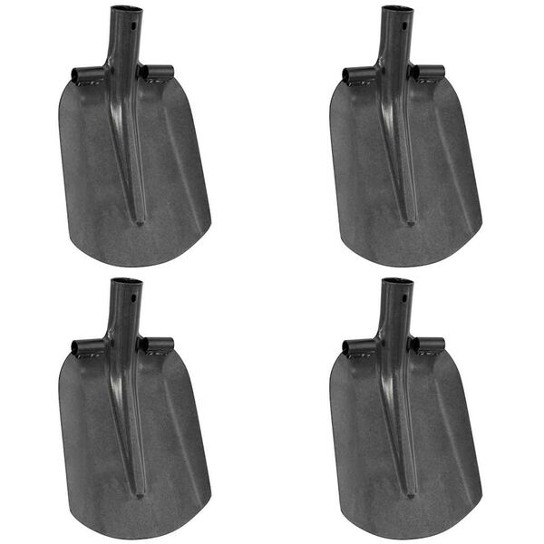 vidaXL T&ecirc;te de pelle 4 pcs Argent 33 x 21 cm Acier enduit de poudre