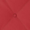 vidaXL Coussin de Dos Rouge 180 x 19 x 50 cm tissu