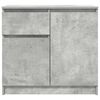 vidaXL Buffet avec tiroir gris b&eacute;ton 71x35x65 cm bois d'ing&eacute;nierie
