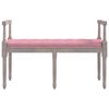 vidaXL Banc Rose 110x40x70 cm Velours