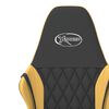 vidaXL Chaise de jeu Noir et dor&eacute; Similicuir