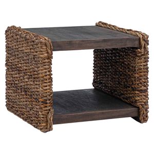 vidaXL Table basse Naturel 45 x 45 x 45 cm Bois de Mahogany Massif