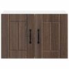 vidaXL Armoires murales de cuisine 2 pcs Ch&ecirc;ne brun 60 x 31 x 40 cm